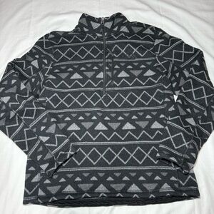The North Face Black and Gray Patterned Sweater